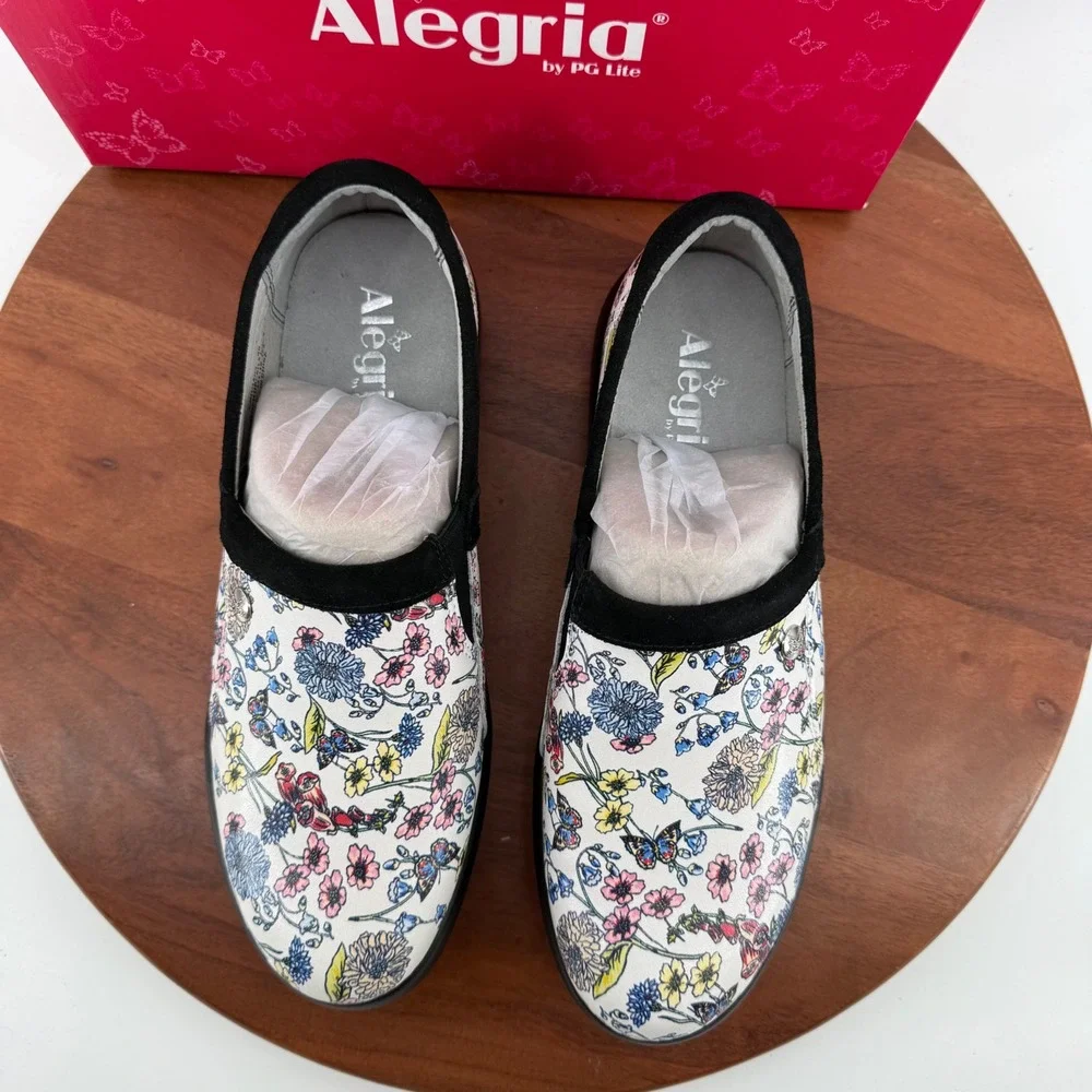 Alegria Emry Loafer Fine & Dandy Floral Leather Slip-On Women EU 40 US 9.5-10